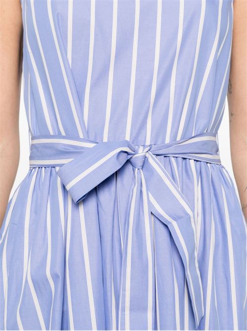 Abito donna Emme Marella lungo smanicato a righe lavanda EMME Marella | KABALA022